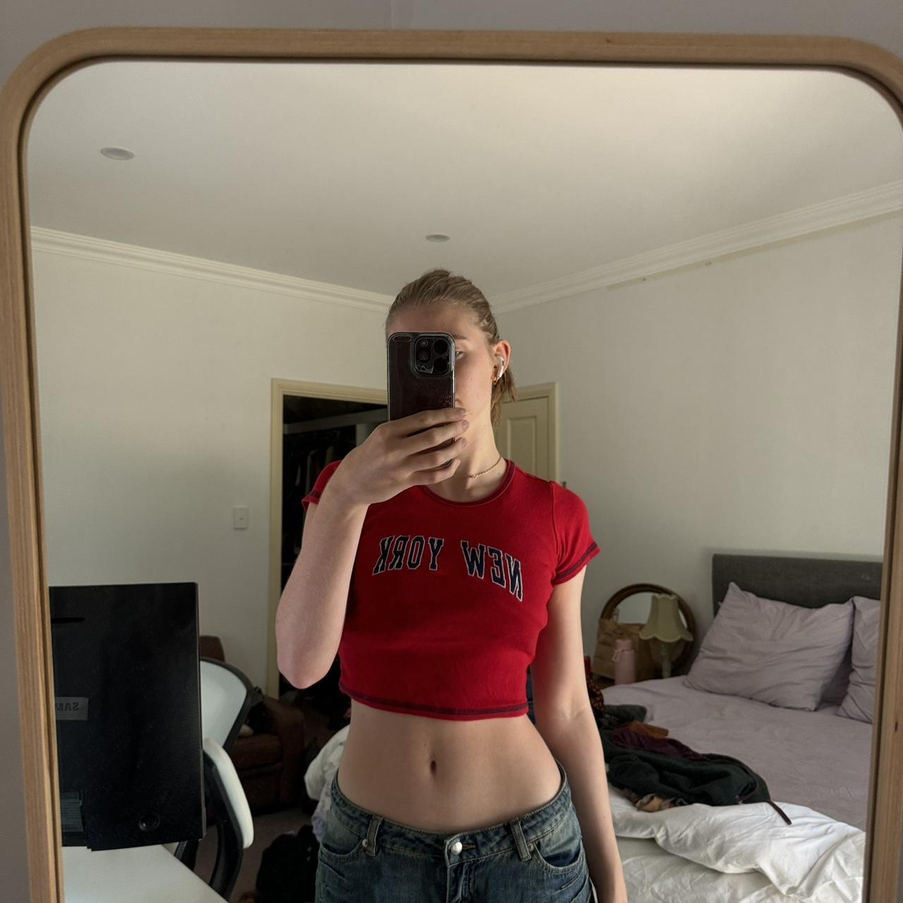 Brandy Melville New York baby tee brandymelville... Depop