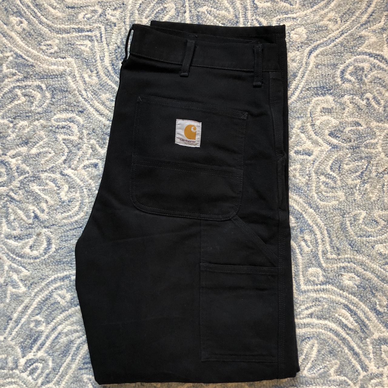Carhartt WIP Men's Black Trousers | Depop
