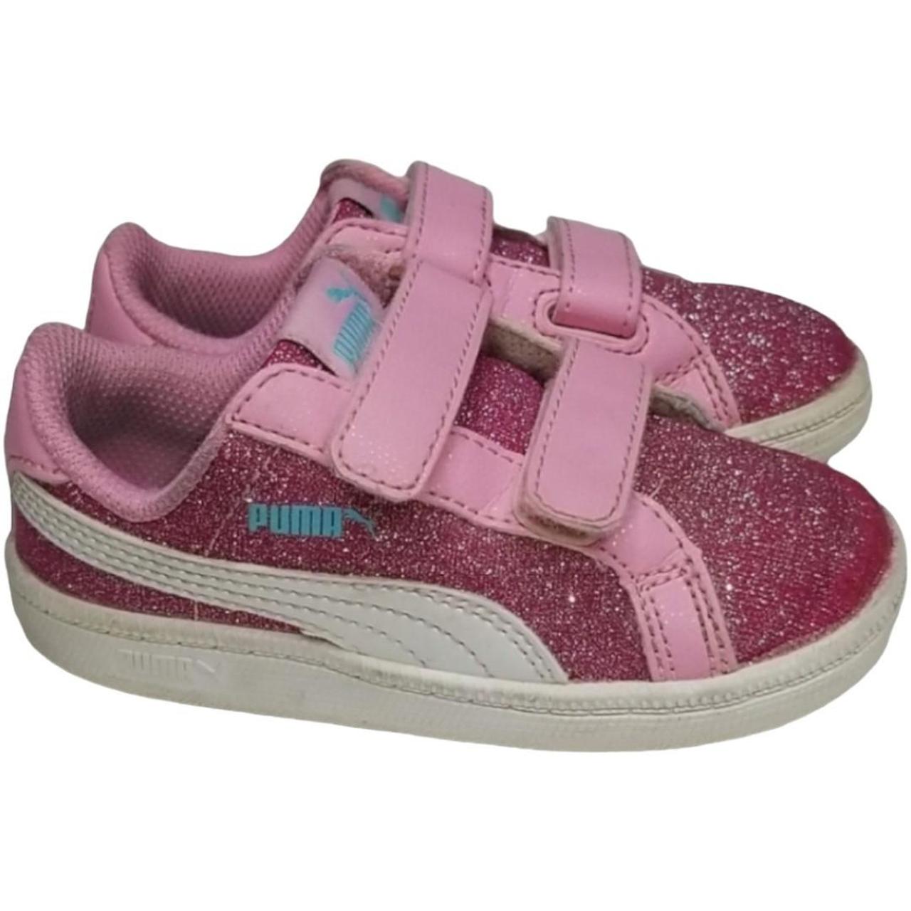 Puma pink glitter sneakers on sale