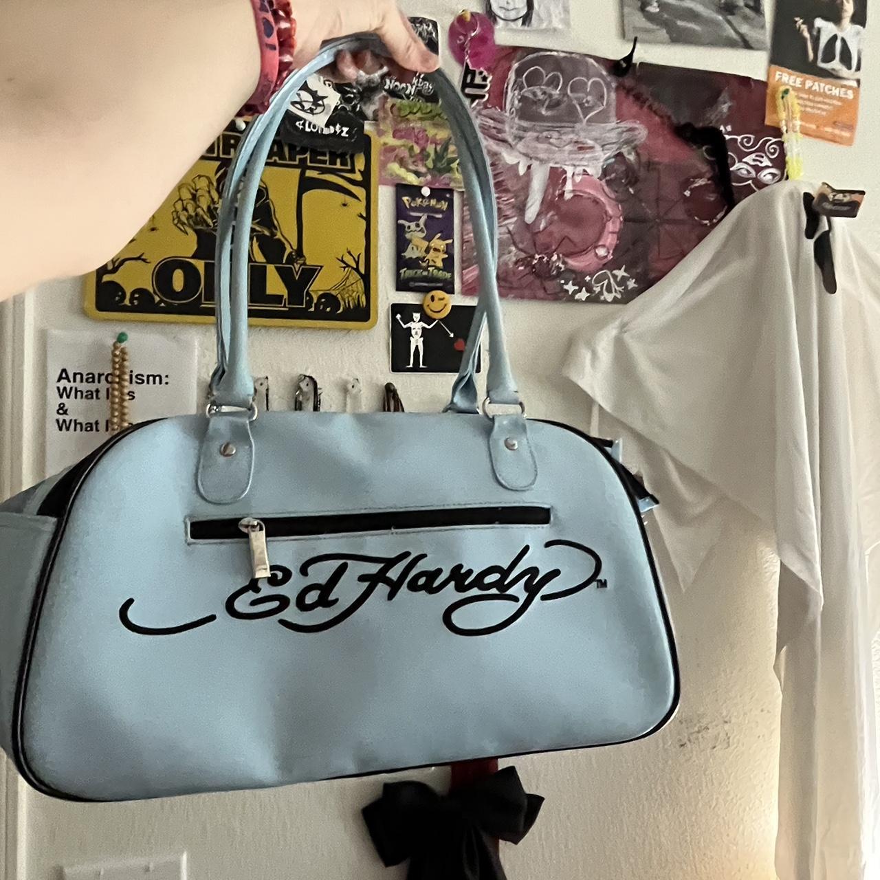 Ed Hardy Purse Very Little Marks Authentic Depop   P0 