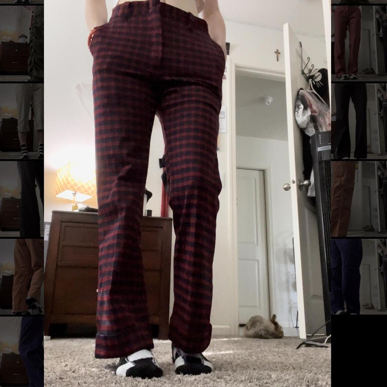 Brandy melville store red plaid pants