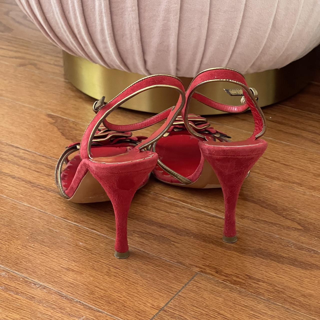 Moschino red outlet heels