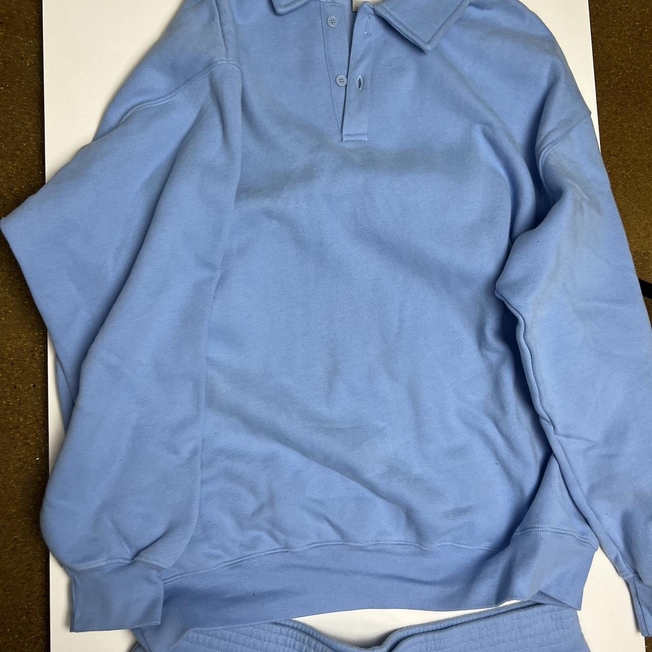 ARITZIA SET baby blue sweat suit set by tna Depop