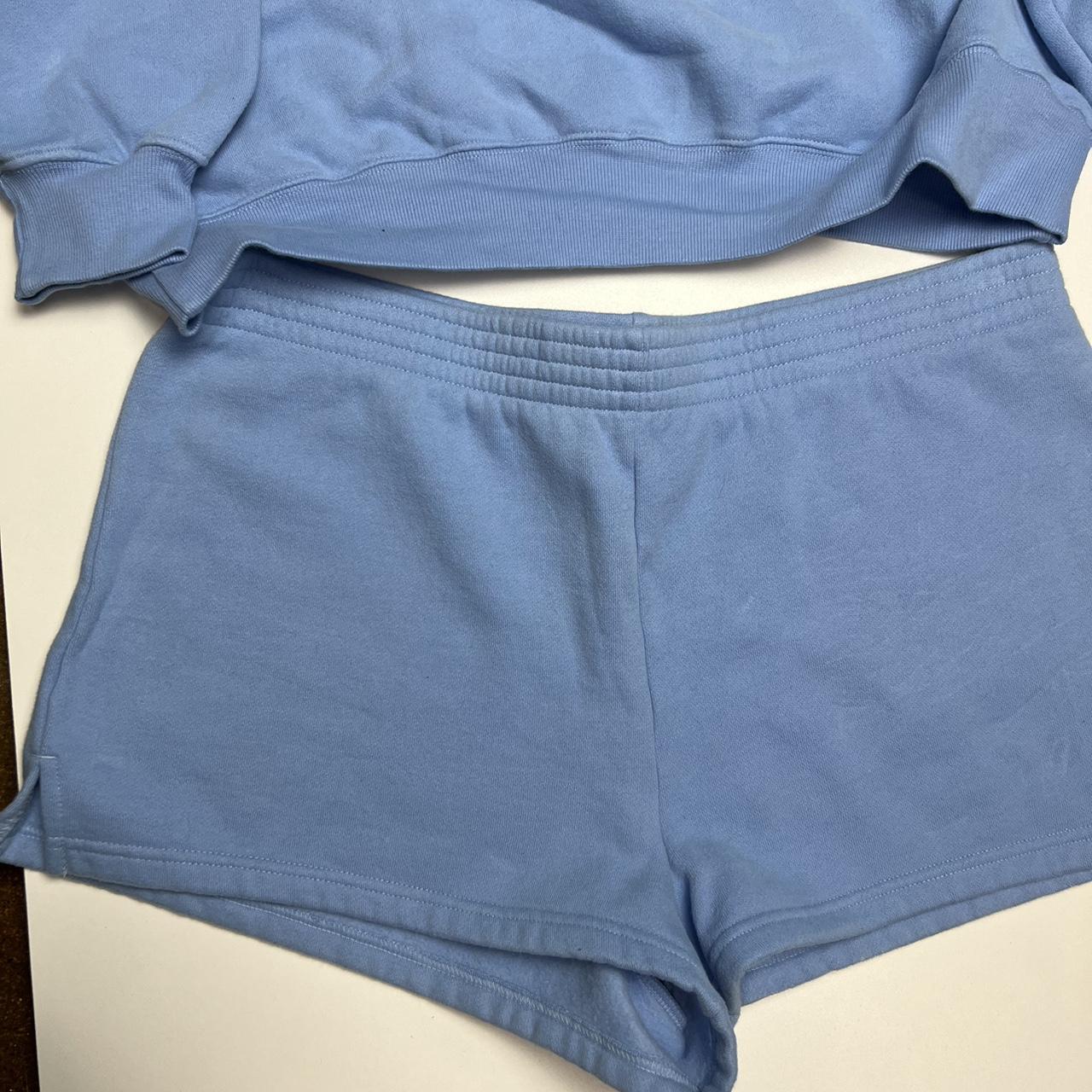 ARITZIA SET baby blue sweat suit set by tna Depop
