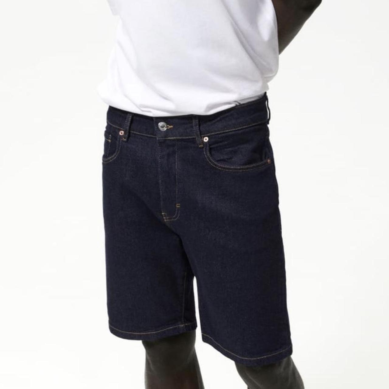 Zara mens denim bermuda blue shorts. Brand new with... Depop