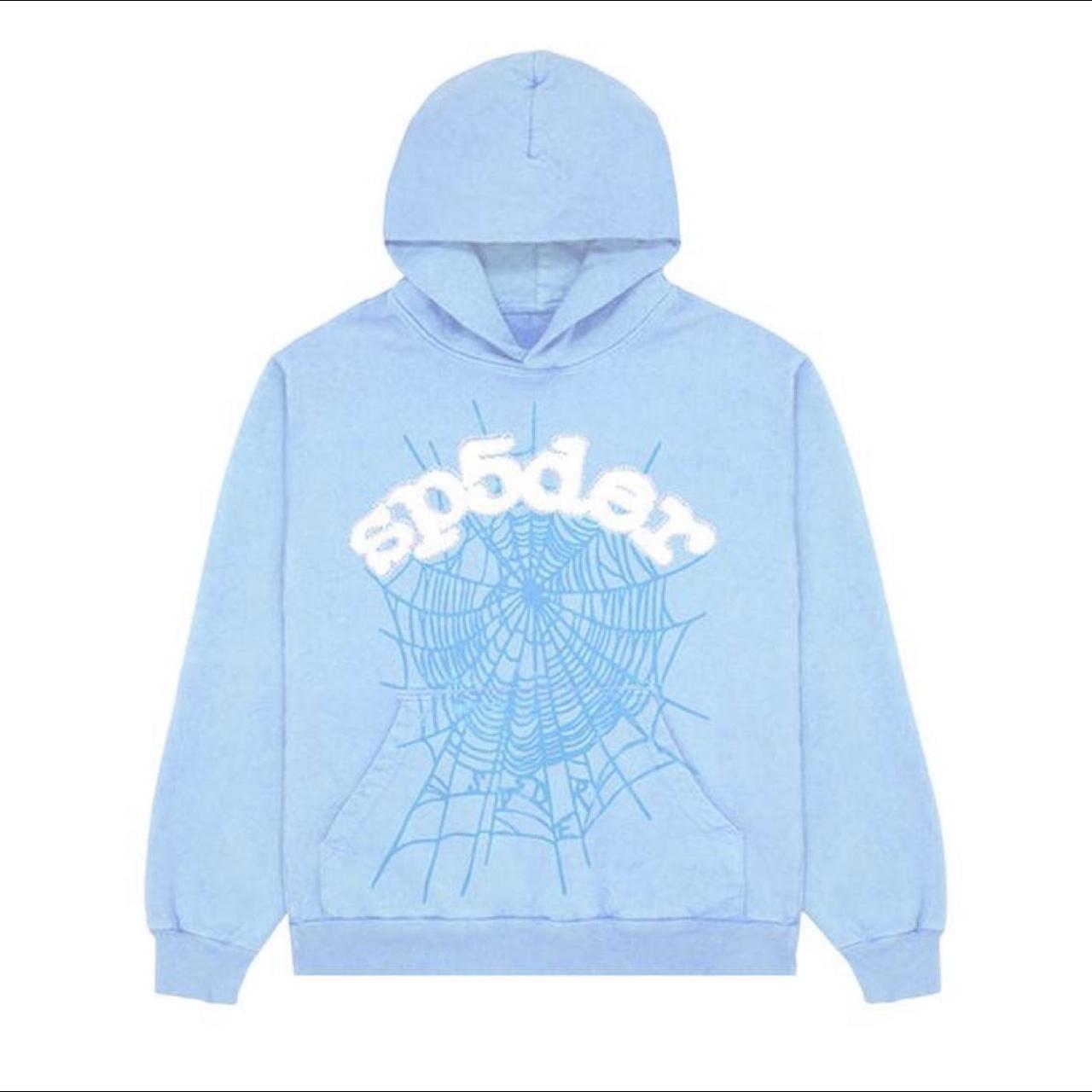 SP5DER Web Hoodie “Sky Blue” - Brand New - Purchased... - Depop