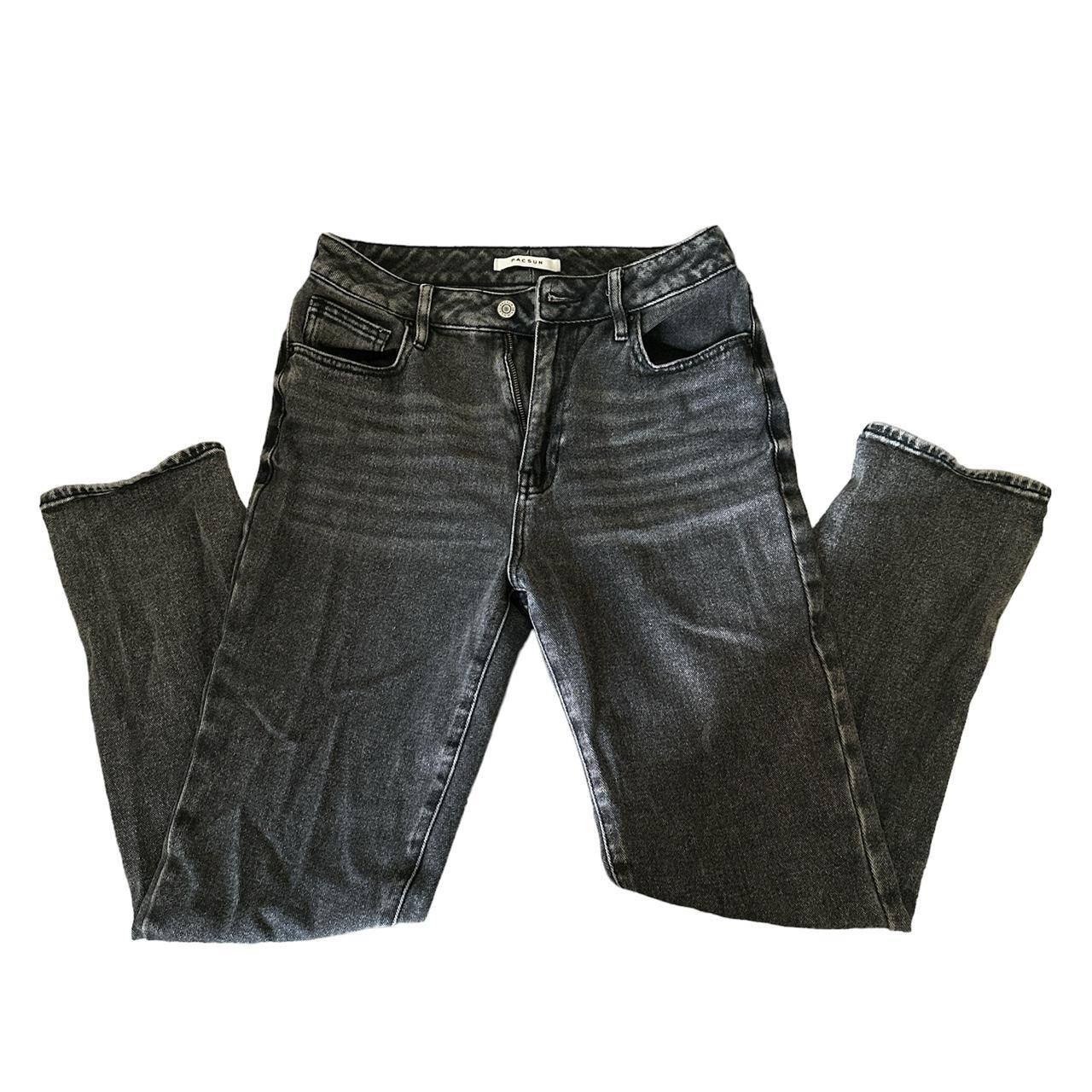 PacSun Women's Straight leg Acid-washed Jeans Black/Grey 26