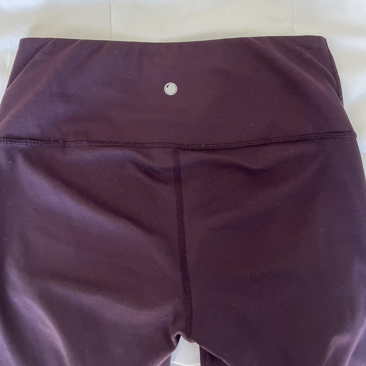 Plum colored Yogalicious Lux leggings, good quality - Depop