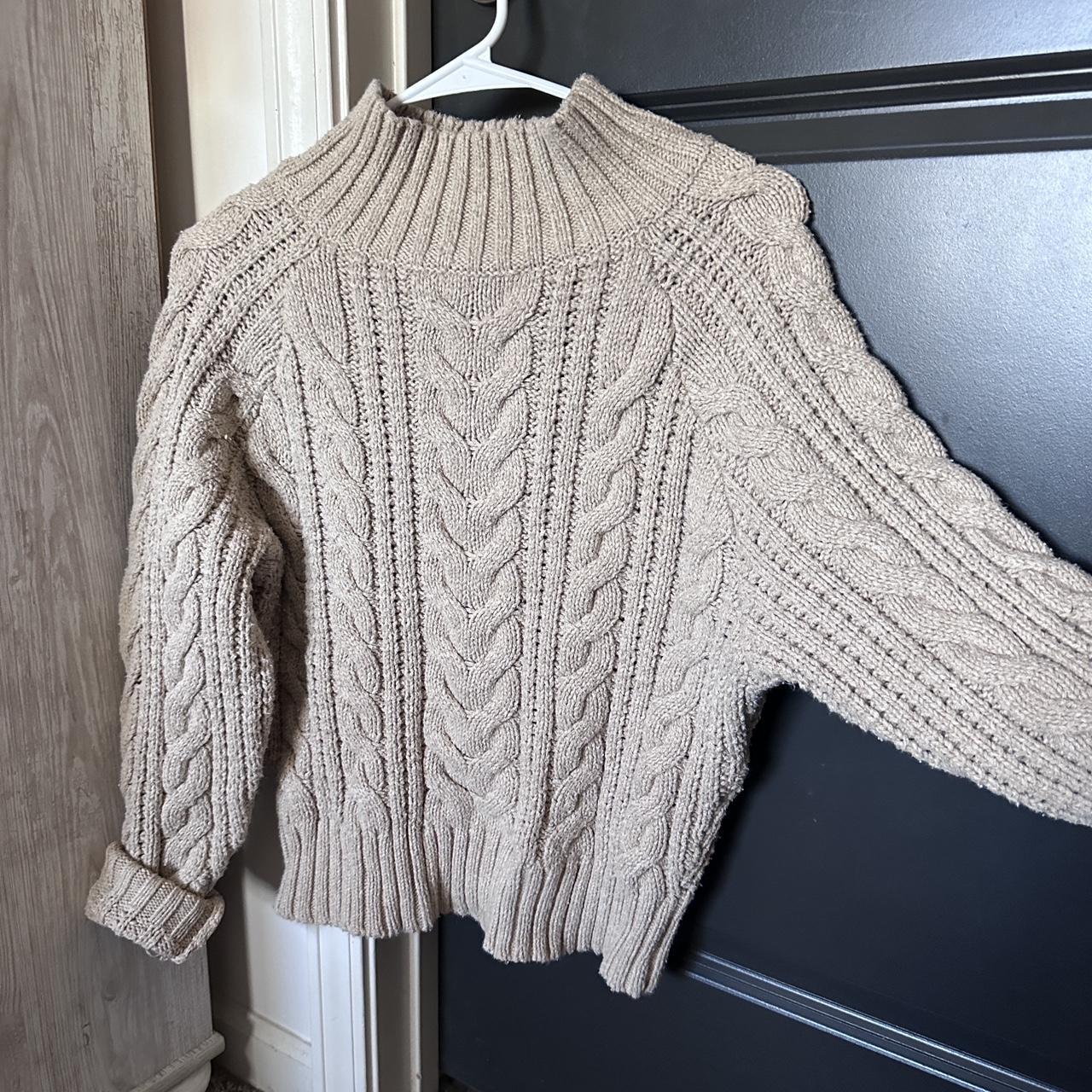 cute chunky knit sweater - Depop