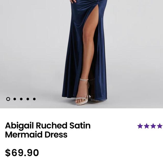 Abigail Ruched Satin Mermaid Dress