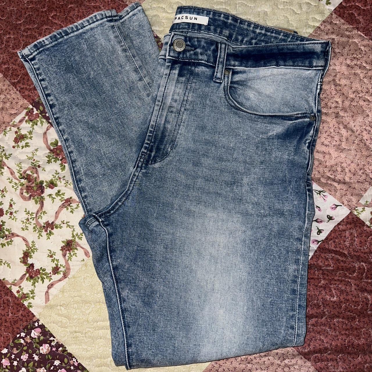 PacSun Women's Jeans - Blue - 34" – PacSun blue skinny jeans - size 34x32 …