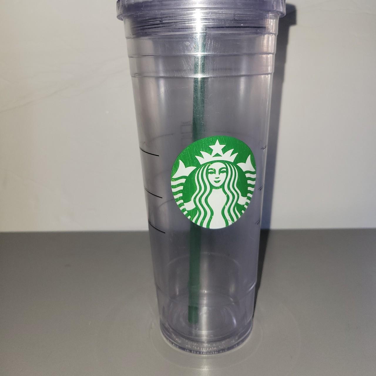 STARBUCKS CLEAR TUMBLER Venti Grande Personalized 