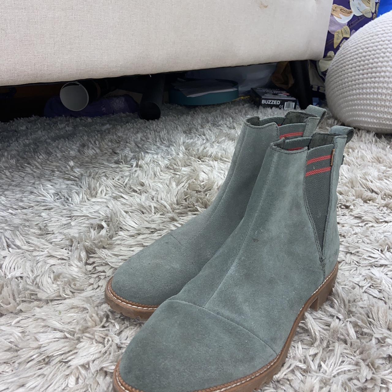 Toms green outlet booties