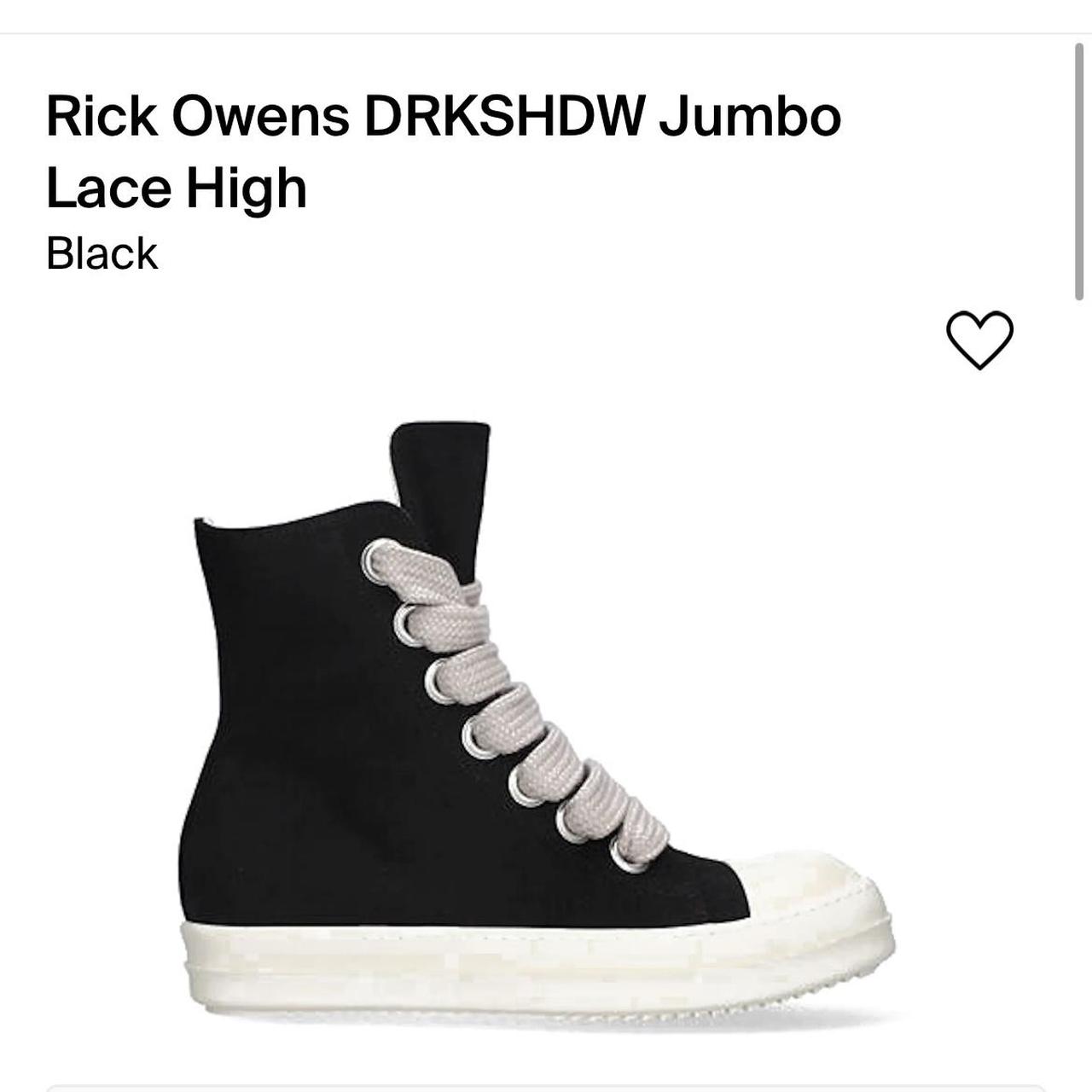 Rick owens high top Brand new never worn next day... Depop