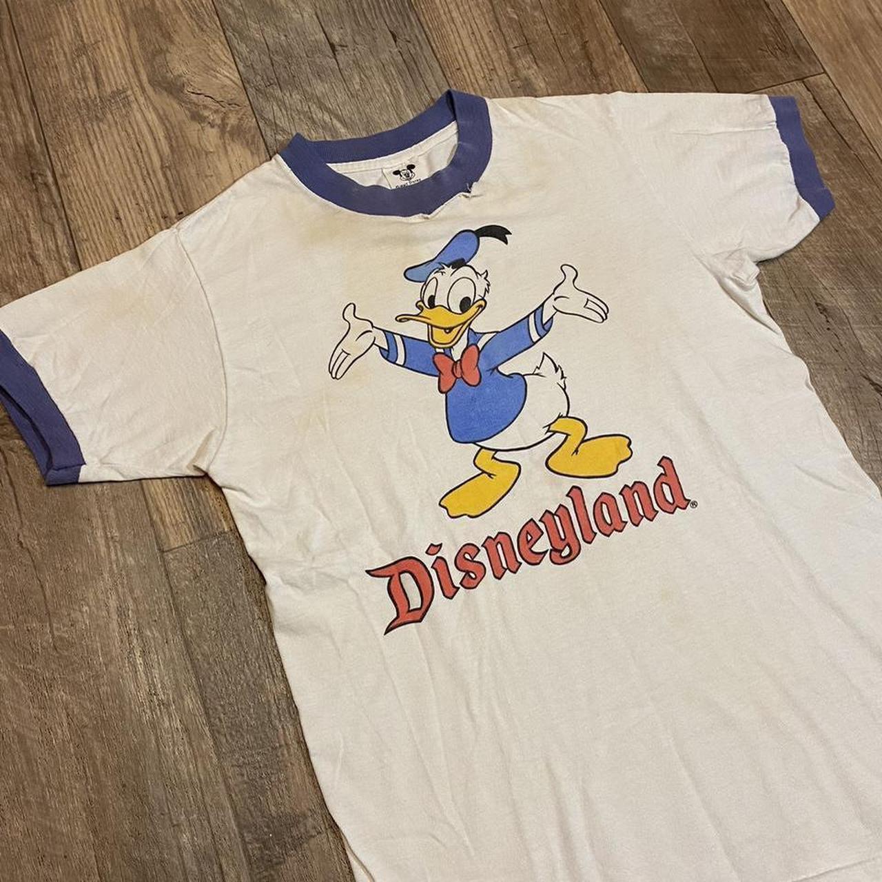 Donald Duck vintage Ringer T-Shirt Walt Disney World - Depop