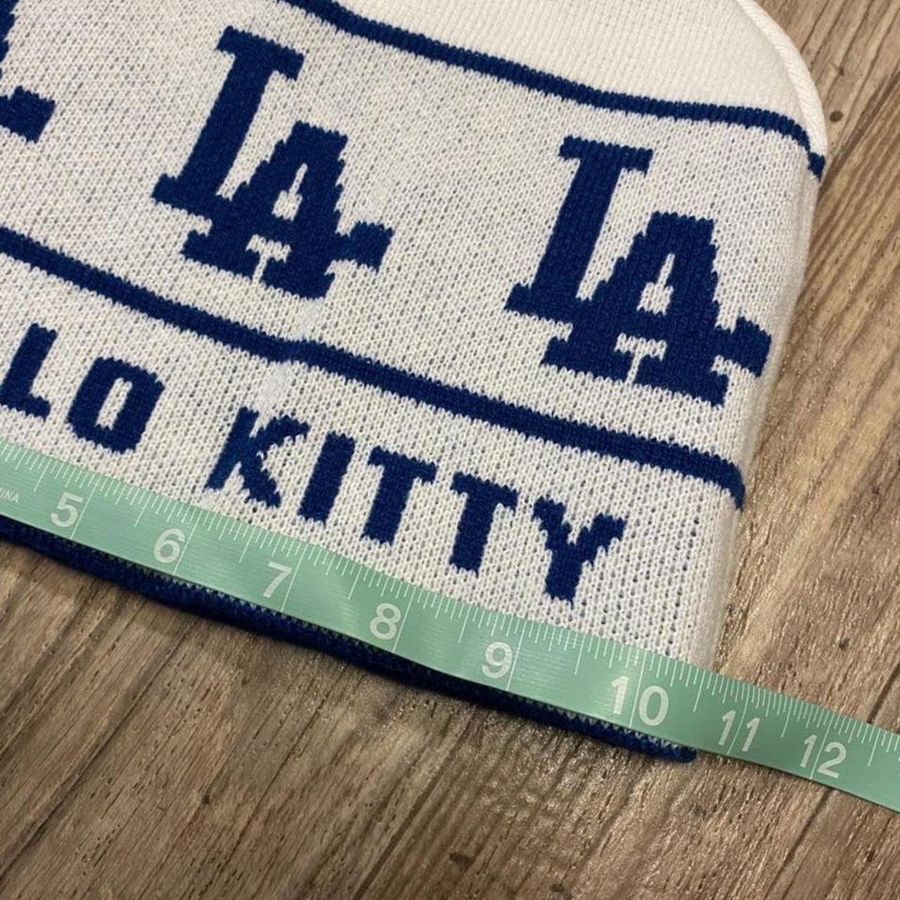 Reversible Los Angeles Dodgers Hello Kitty Beanie.  - Depop