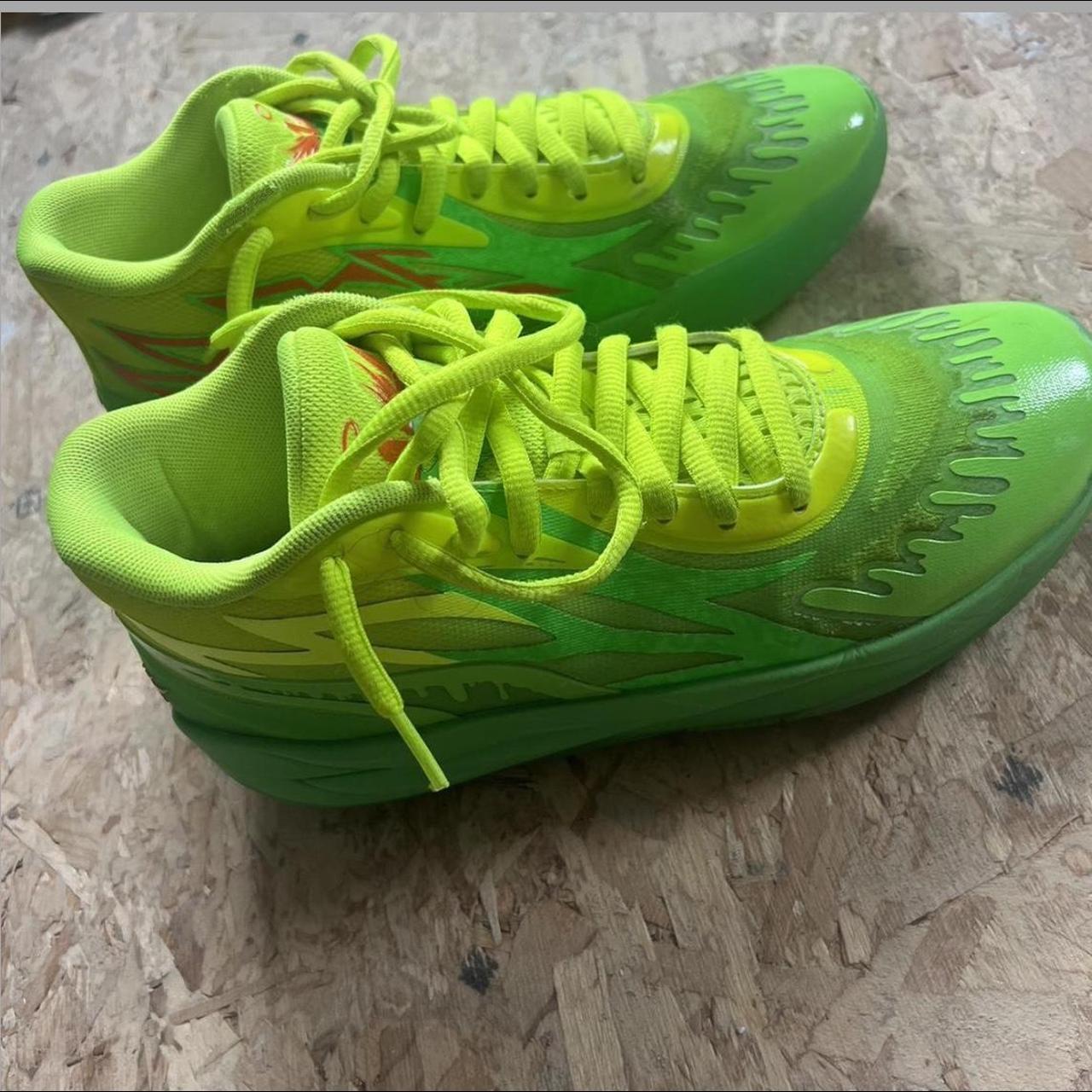 MB1 Melo Puma Nickelodeon Slime Size 7.5 Used - Depop