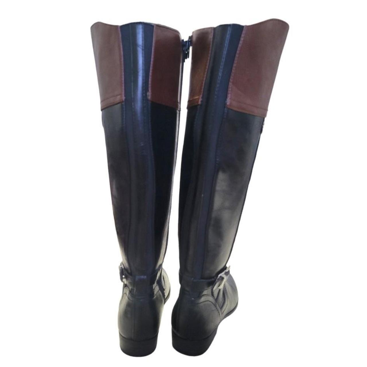 Unisa black and brown riding boots, size 6.5. Like... Depop