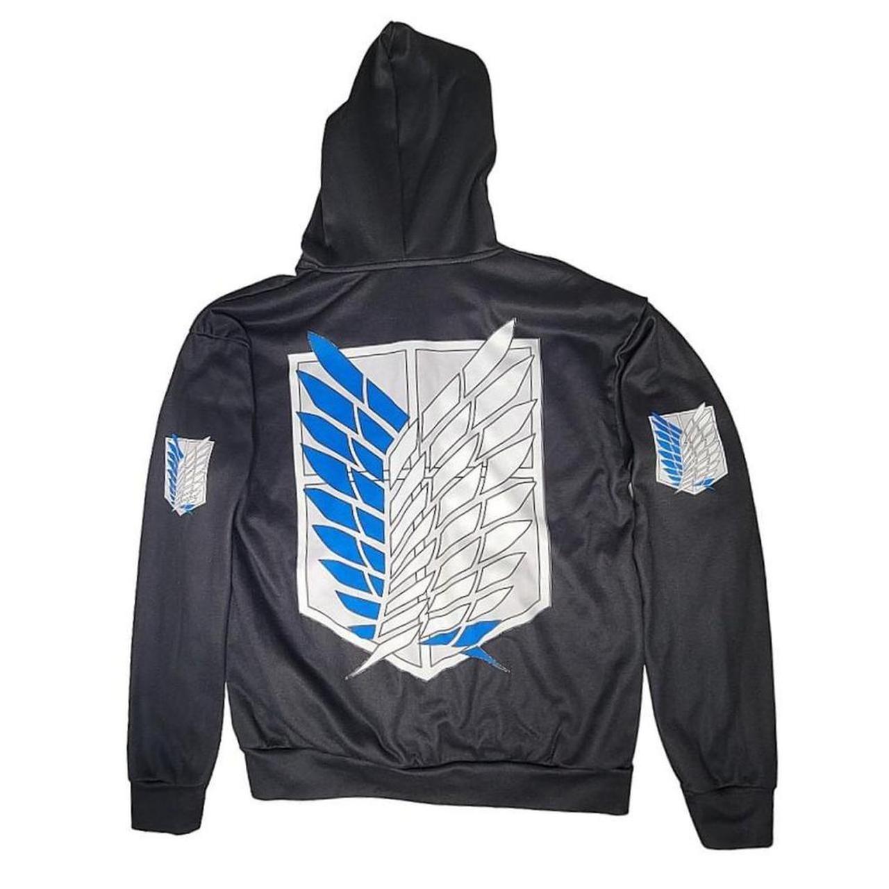 Attack on titan discount black scout logo hoodie