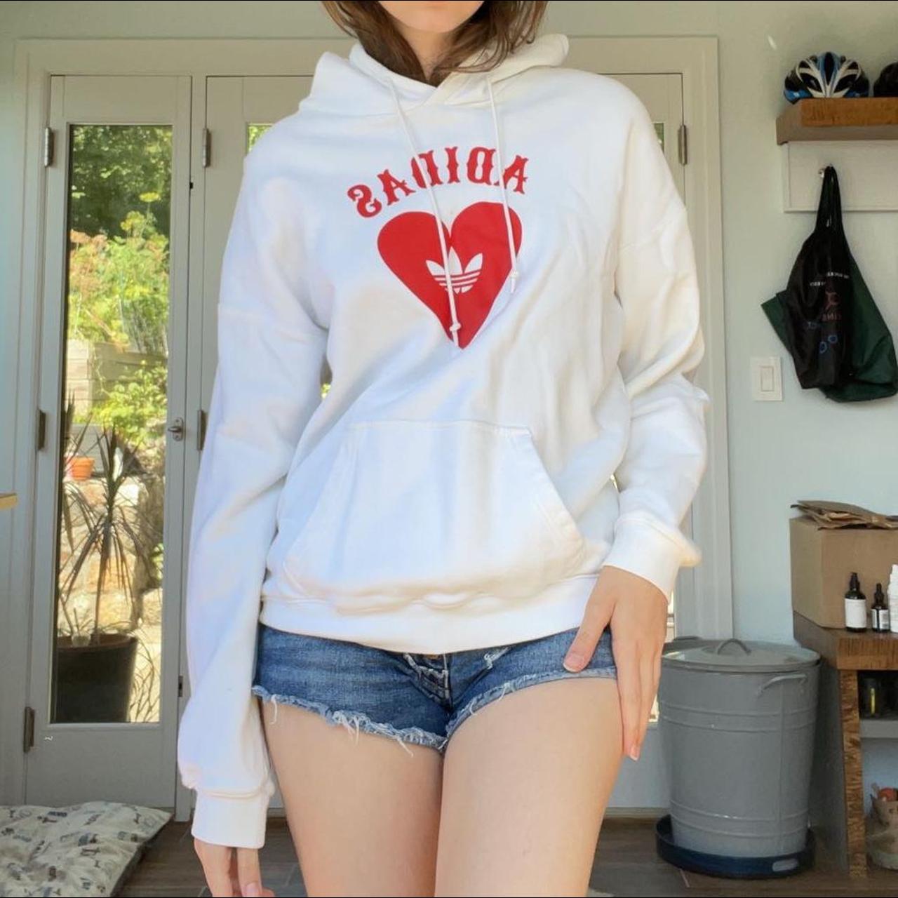 Urban Outfitters Adidas Oversized Heart Hoodie