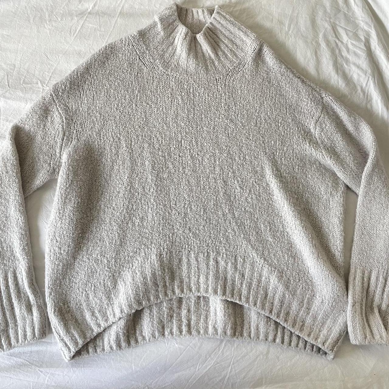 Oversized mock neck sweater from h&m. Super cozy and... - Depop