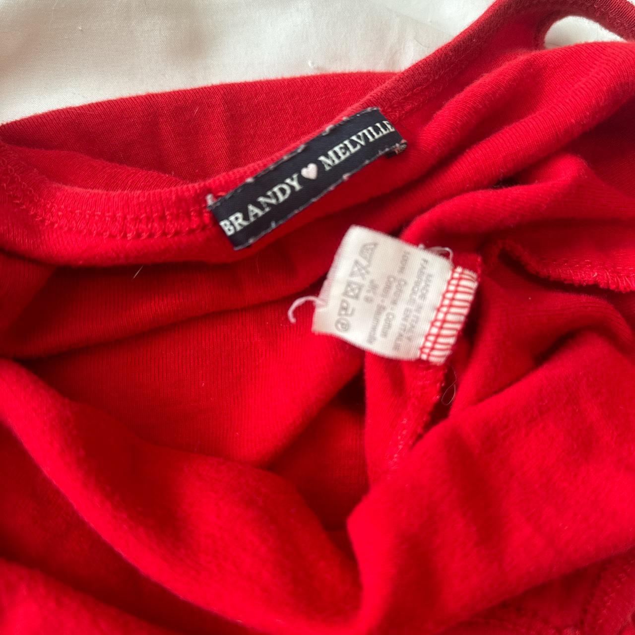 Pre loved red Brandy Melville tank top. There’s a... - Depop