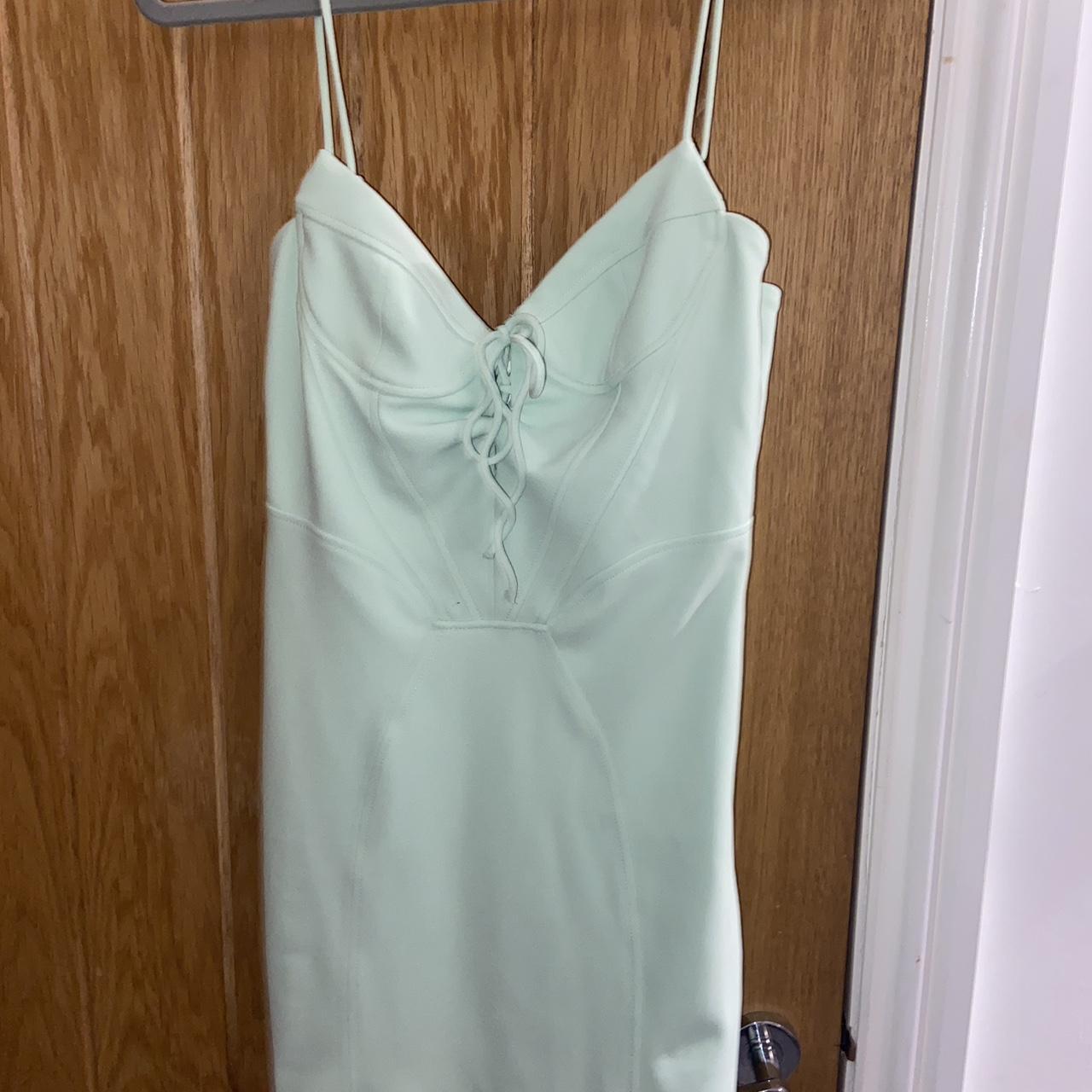 Mint Green Dress from Zara #green #summerdress... - Depop