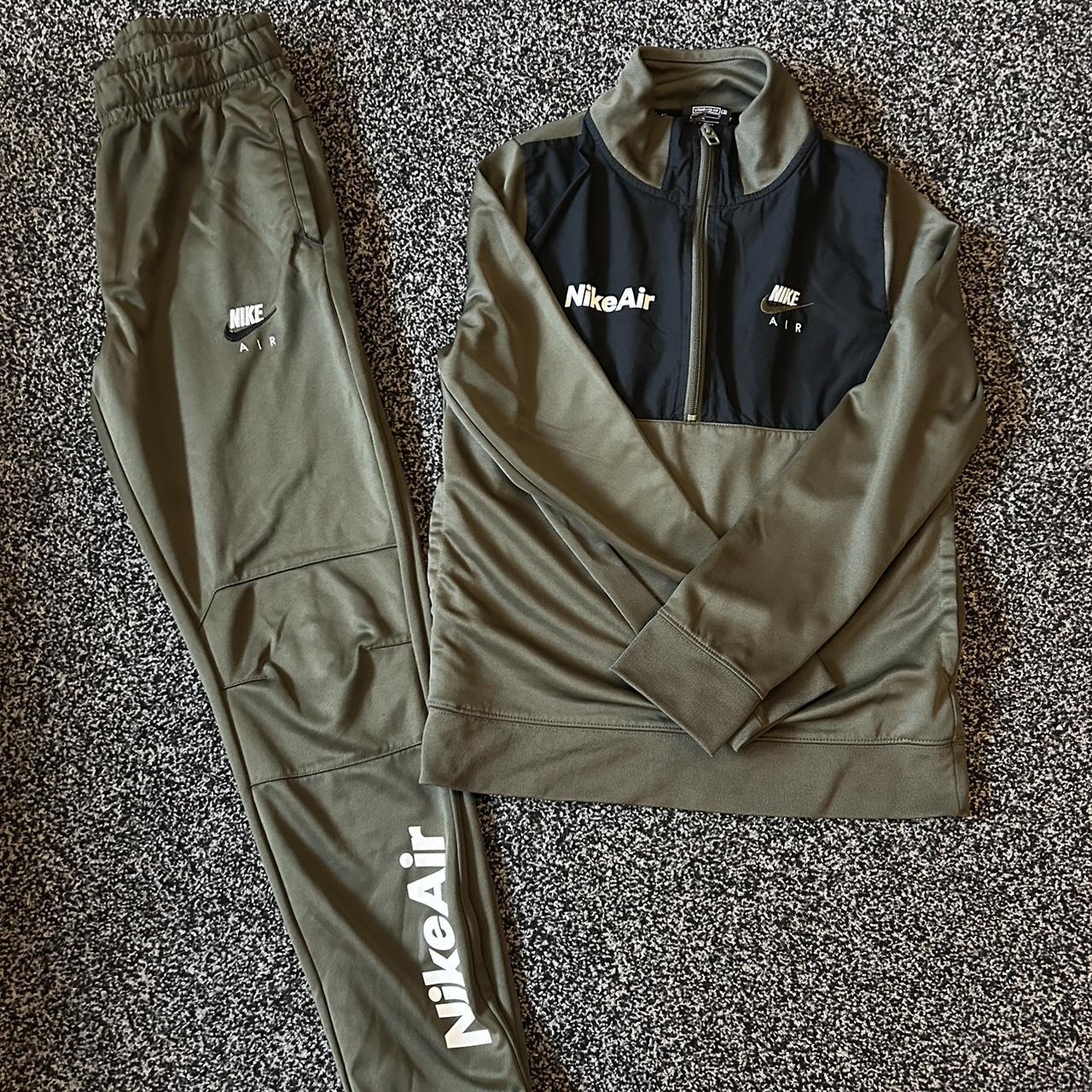 Boys khaki nike on sale tracksuit