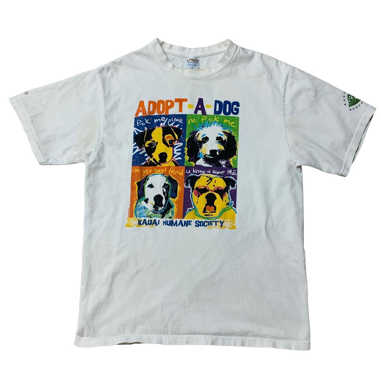 Vintage Y2K ‘Adopt a Dog’ Kauai Humane Society t... - Depop