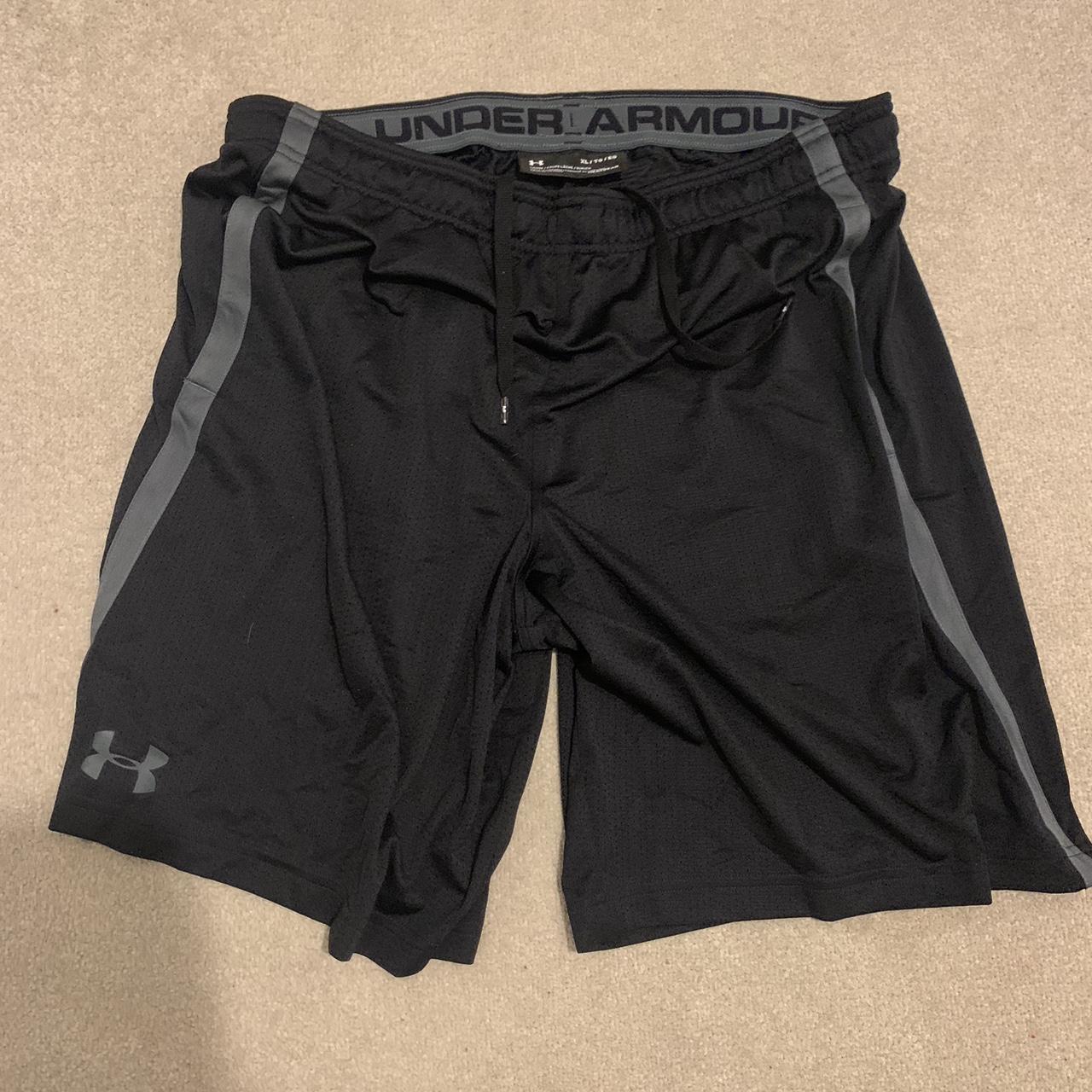 Black Under Armour Athletic Shorts Black UA gym... - Depop