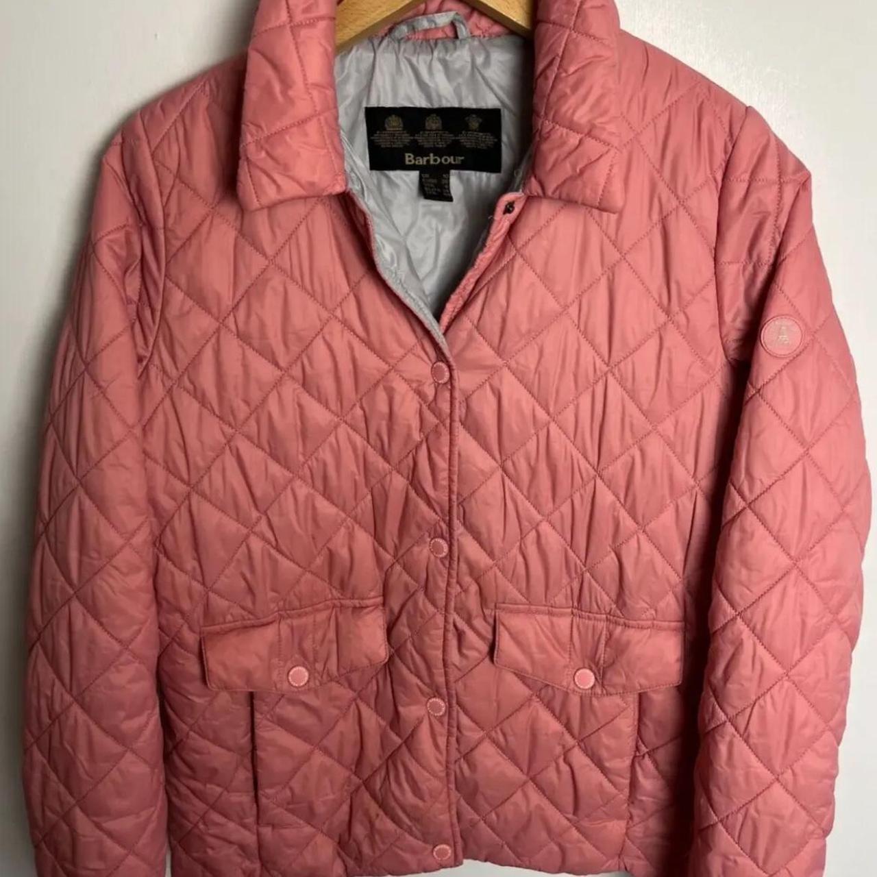 Barbour ladies pink on sale jacket