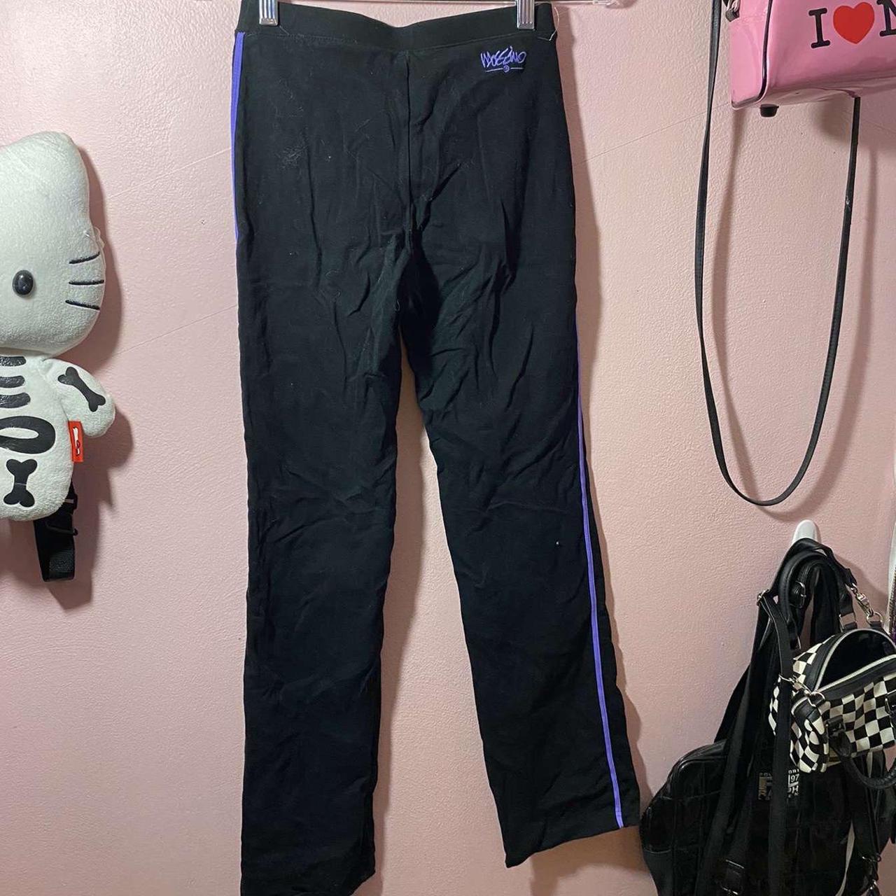 Massimo Alba Women's Black and Purple Trousers