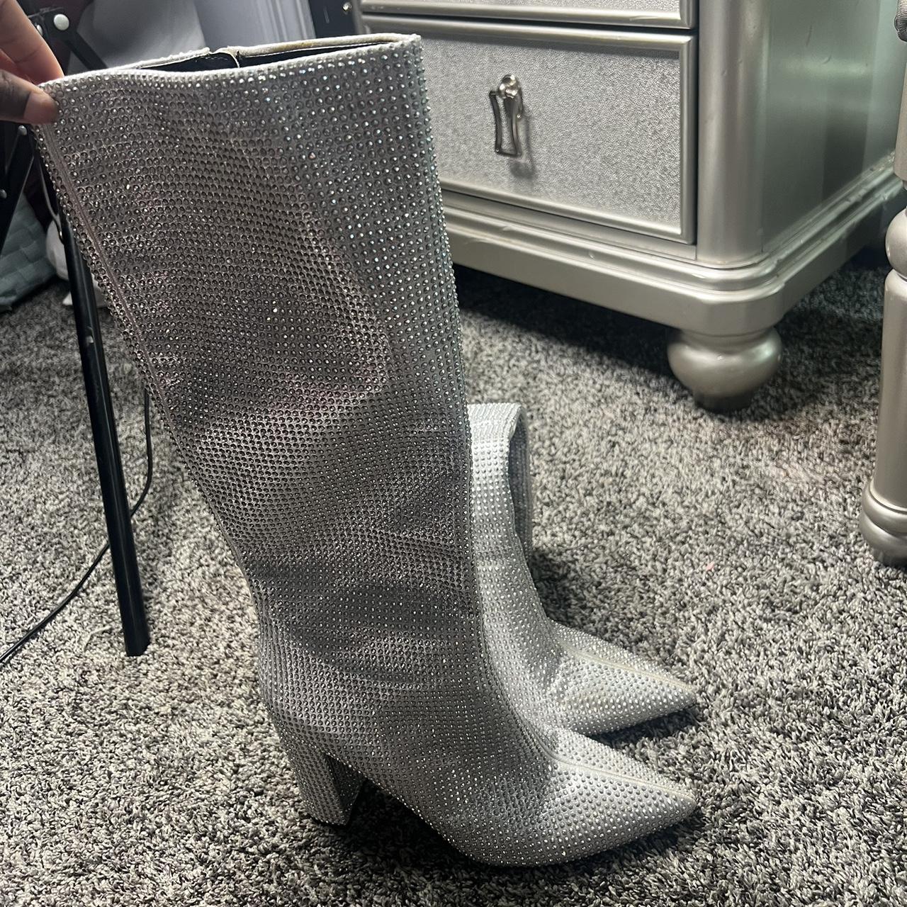 Macy's silver boots online