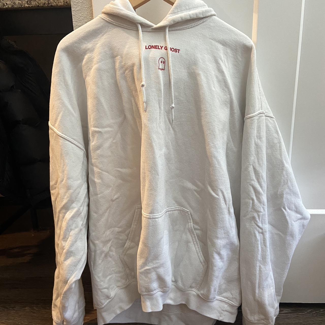 Lonely ghost white and red “Text me when you get... - Depop