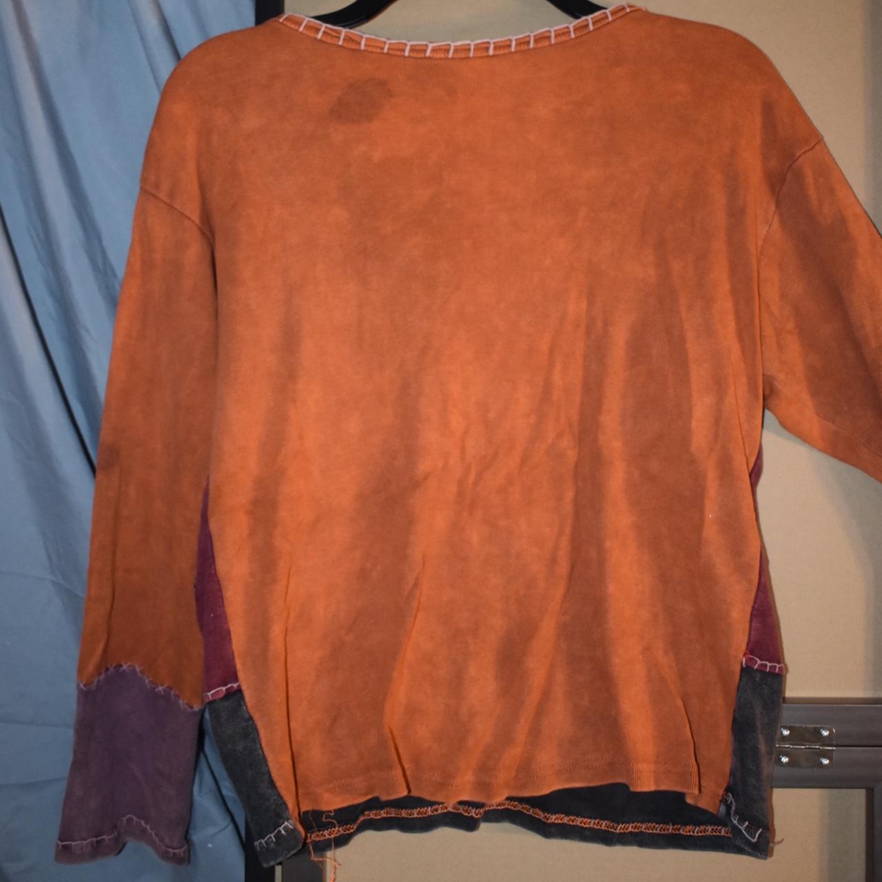 Women's Blouse - Multi - M – patchwork sun patter… - image 6