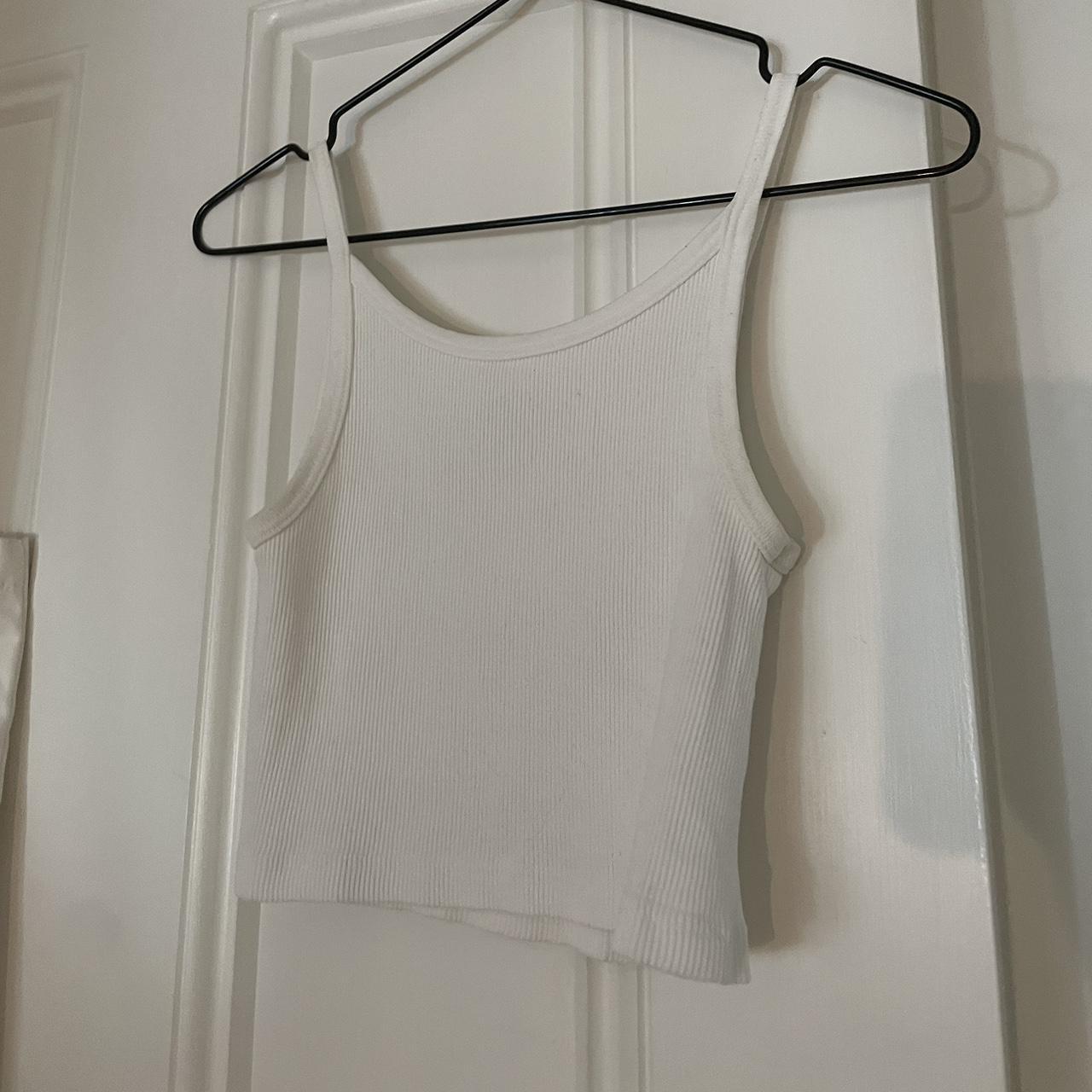 brandy melville white tank Depop