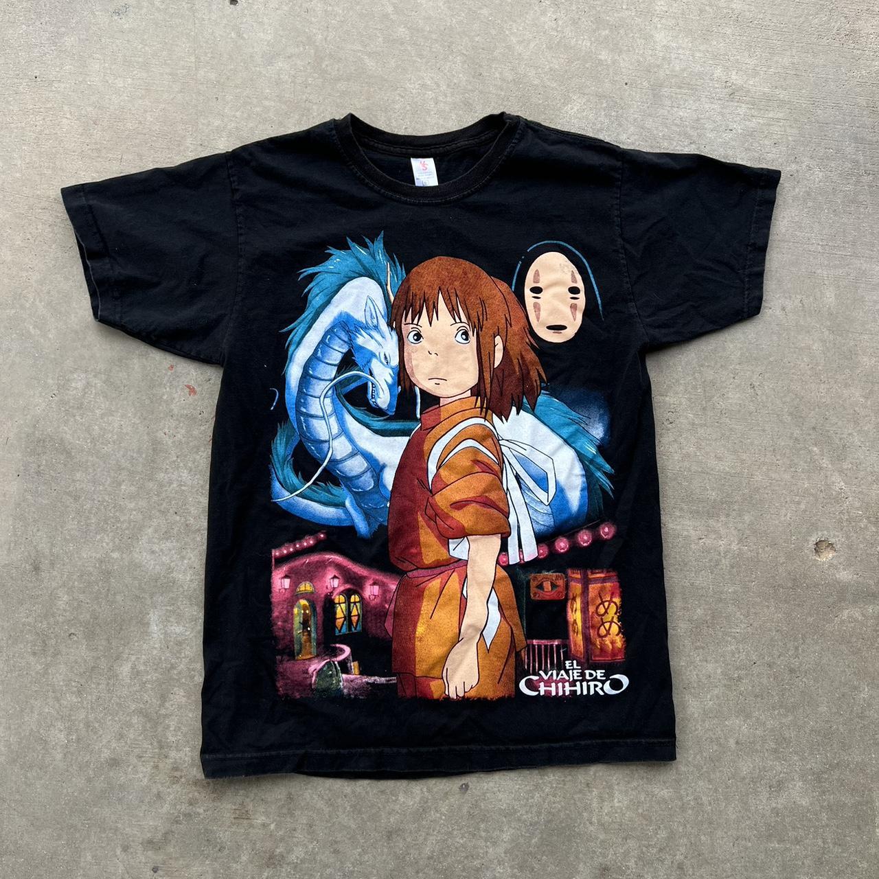 Vintage Spirited Away Anime Movie Studio Ghibli Tee... - Depop