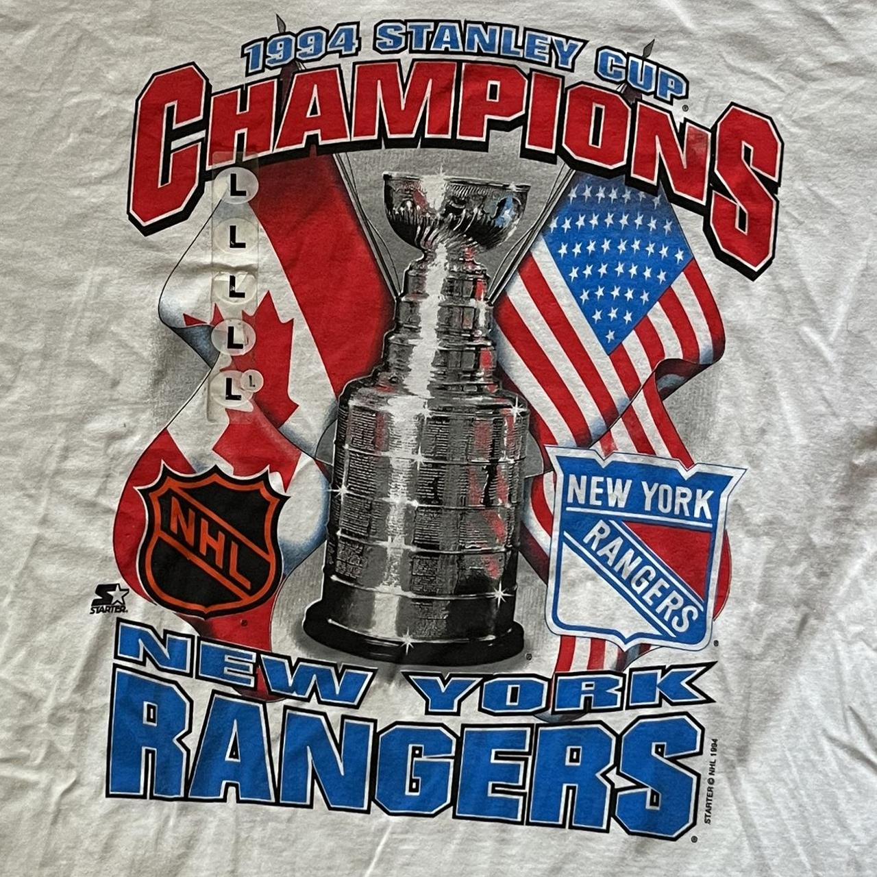 Vintage 1994 Starter NHL Stanley Cup Champions New - Depop