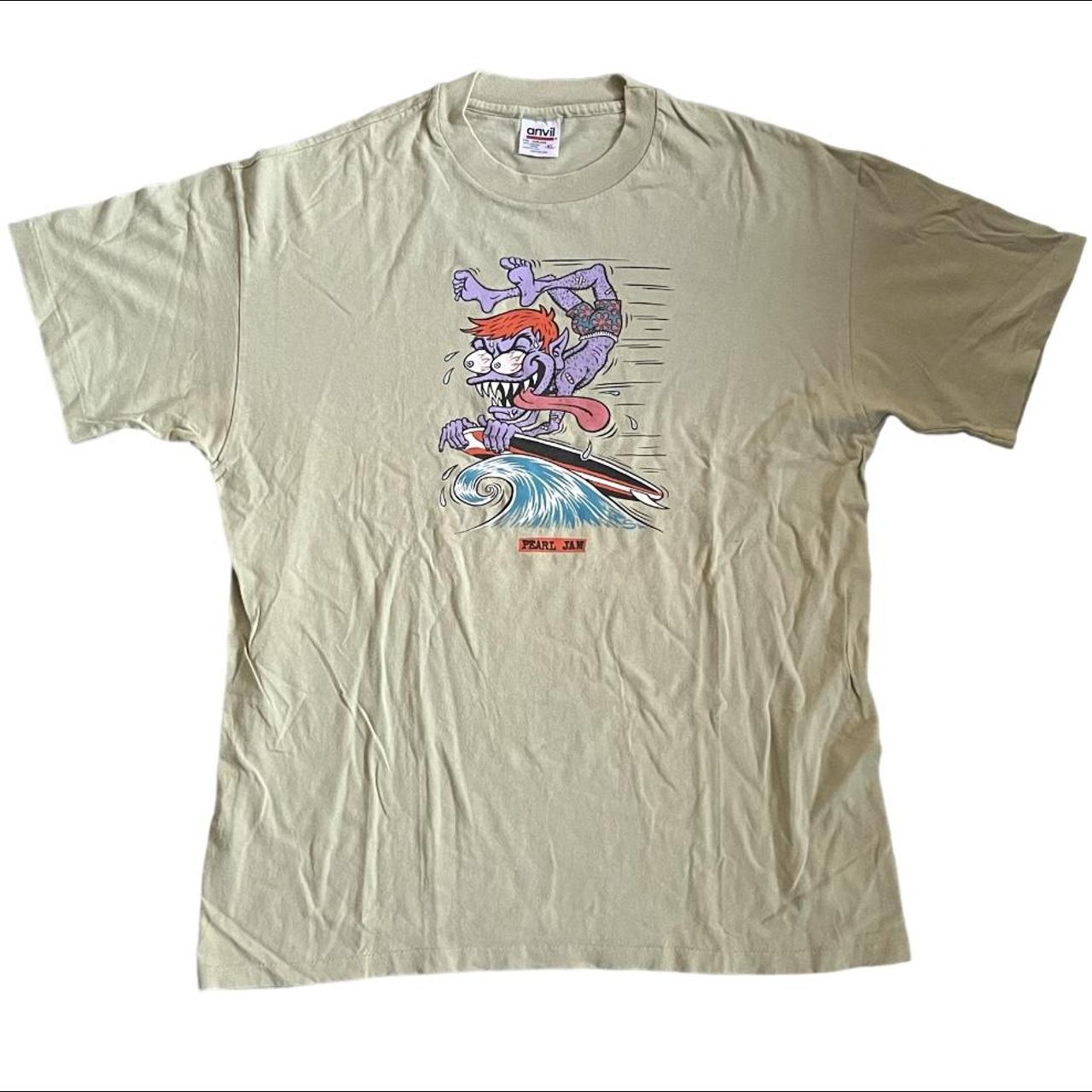 Vintage Pearl Jam Out of Control Tour T-Shirt Size | Depop