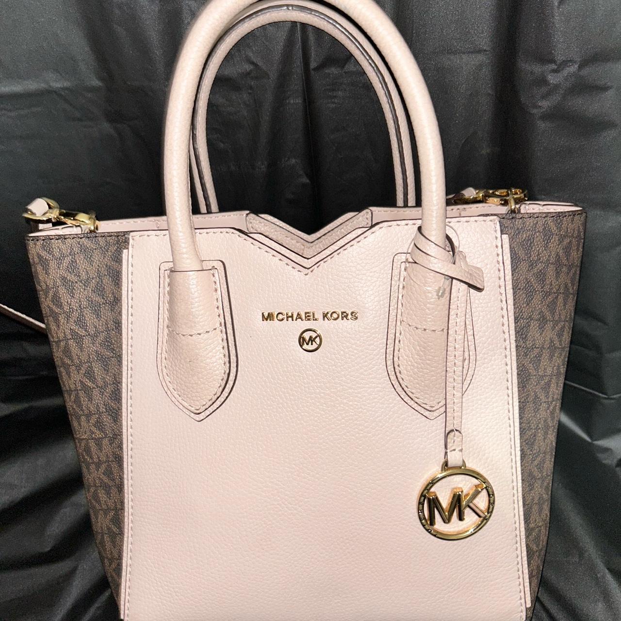 Michael Kors Women's Brown and Pink Bag | Depop