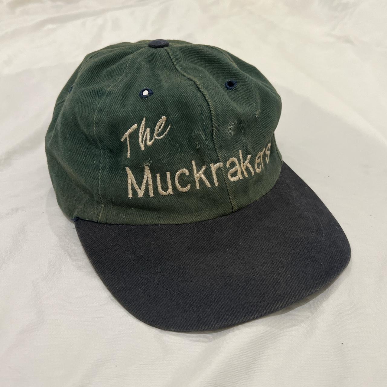 dark forest green flat brim granola girl hat... Depop