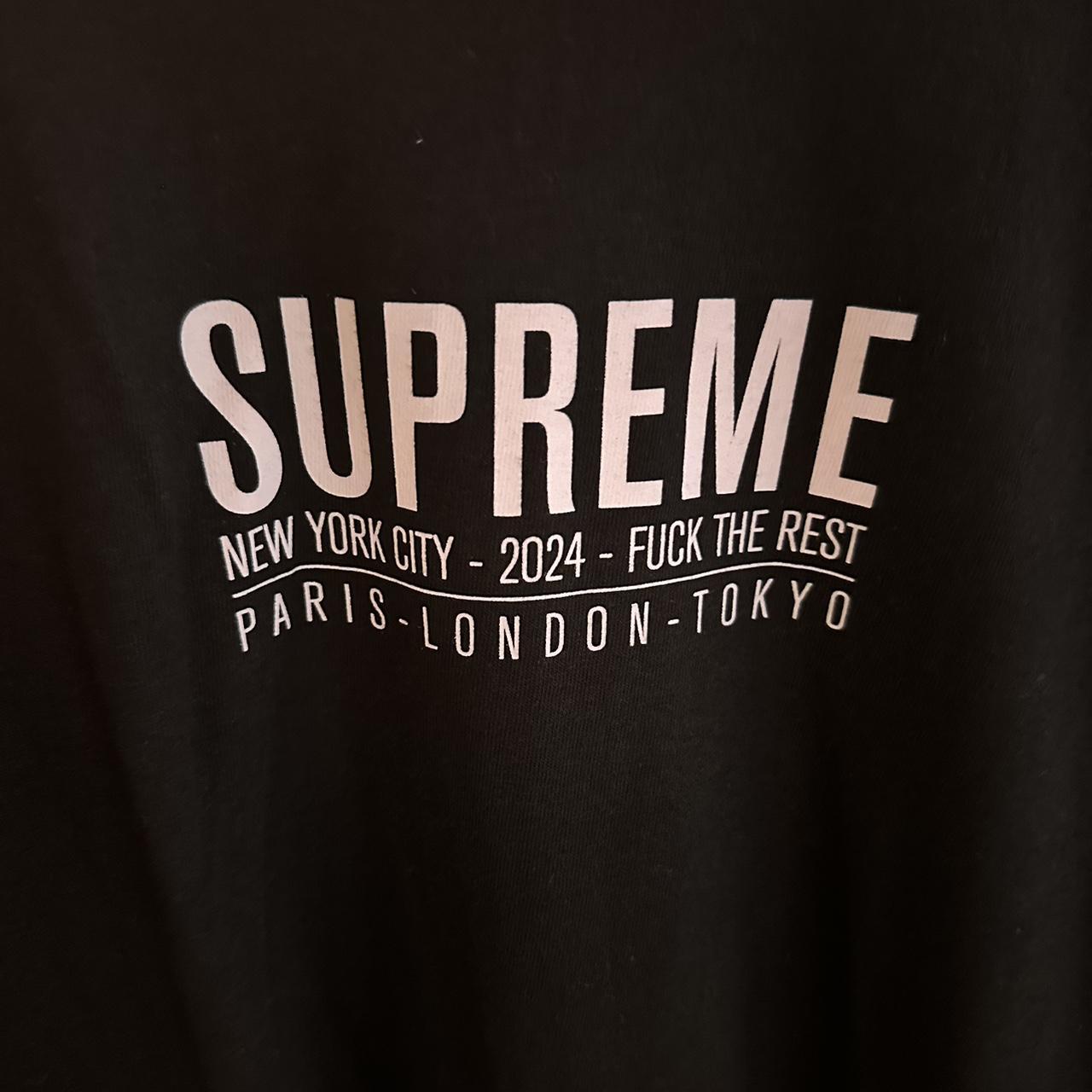 Supreme Paris Tee Black Men's - US