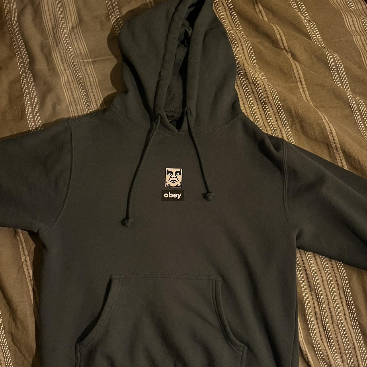 Obey Hoodie Green Men’s Large Depop