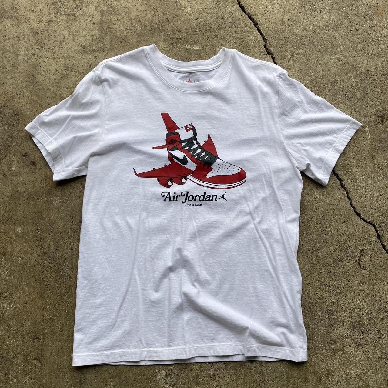 air jordan illustrative graphic tee standard... - Depop