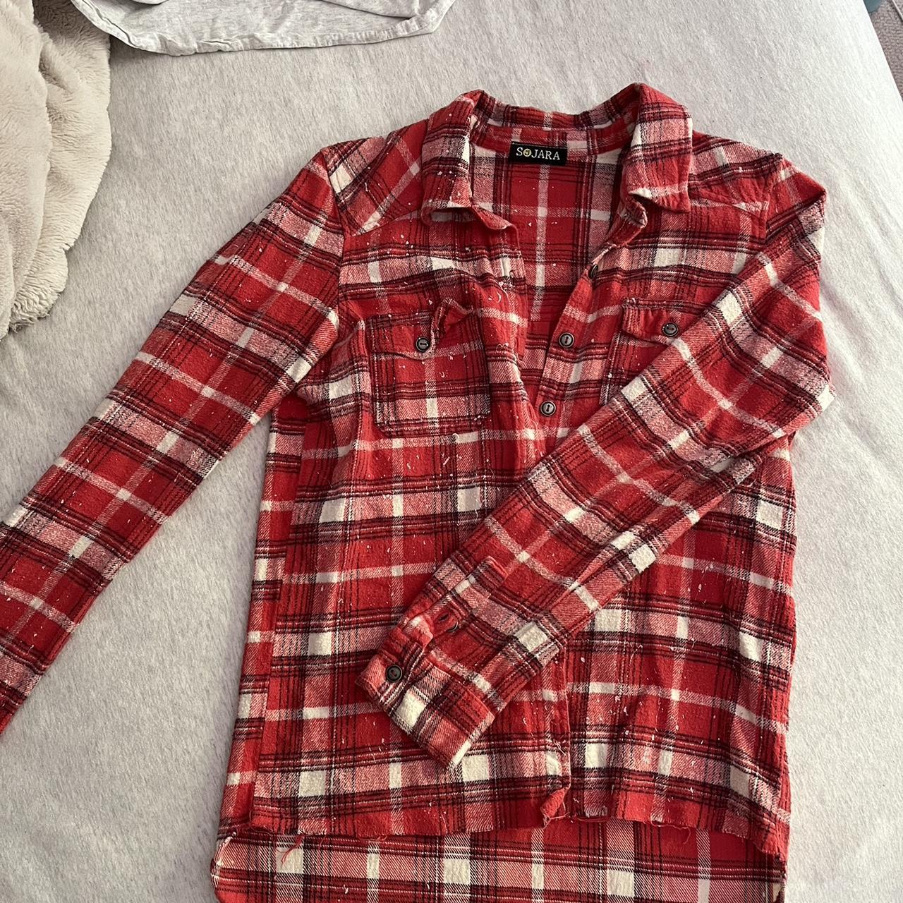 Caruso Women's Red and White Shirt (4)