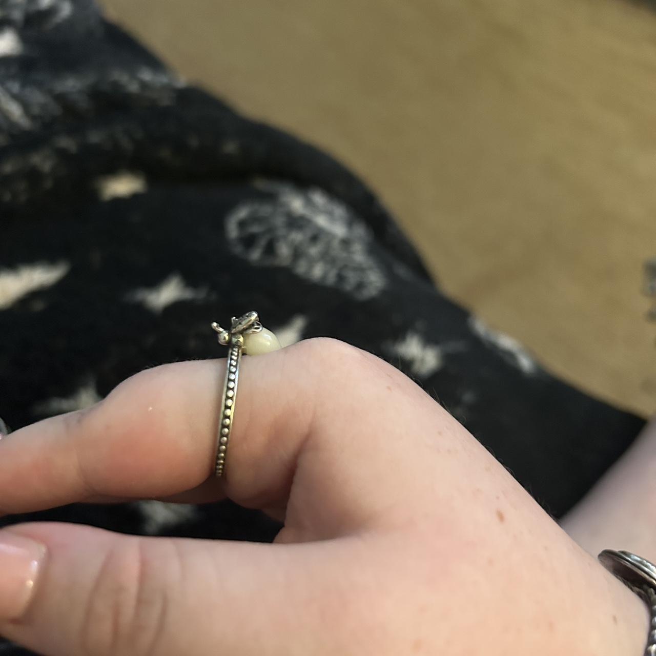 Men's Ring - Silver/Multi – Silver lighting bug r… - image 2