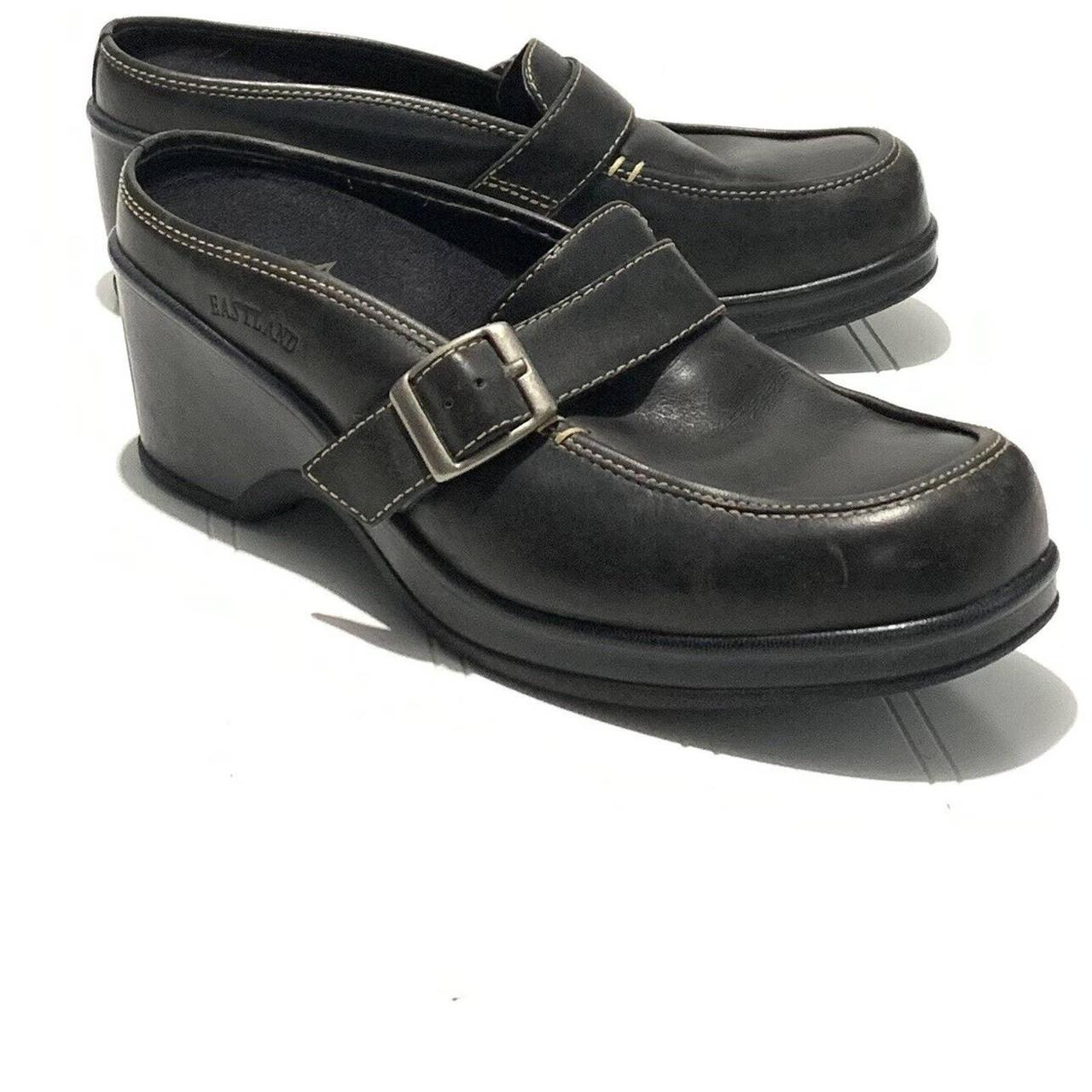 eastland leather clogs