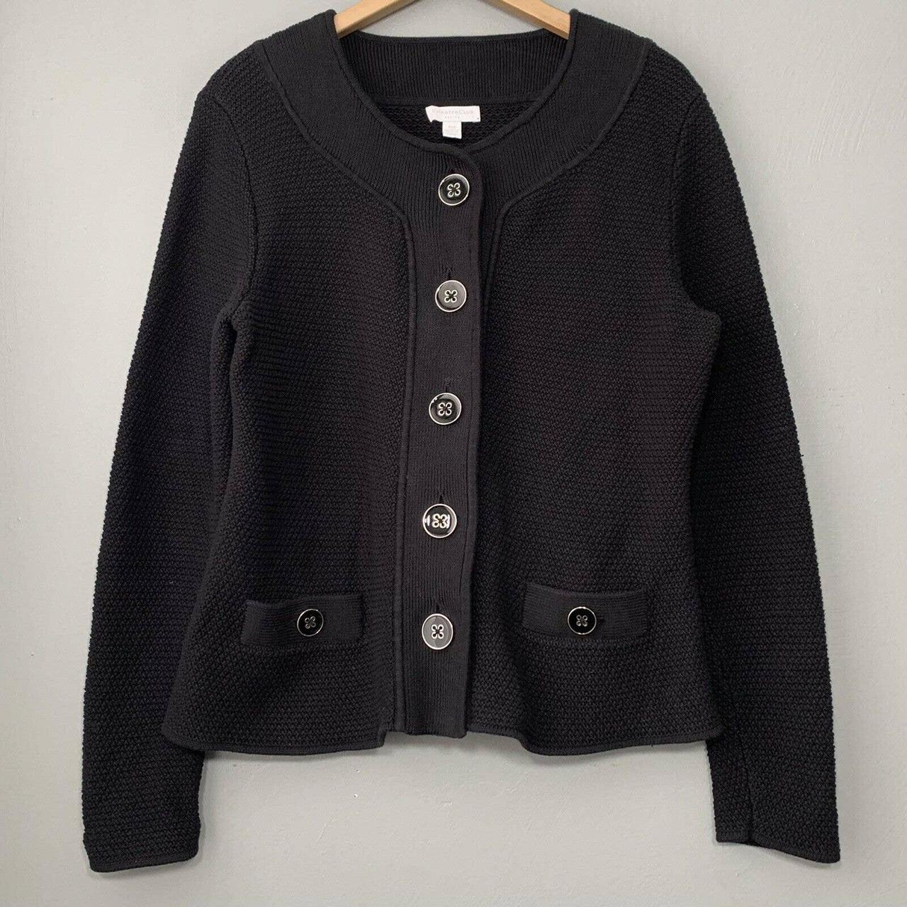 Charter club black clearance cardigan