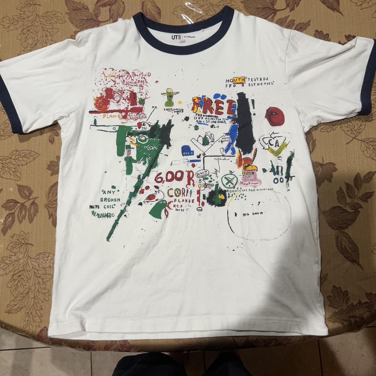 UNIQLO x Jean michel basquiat shirt with cool colors... - Depop