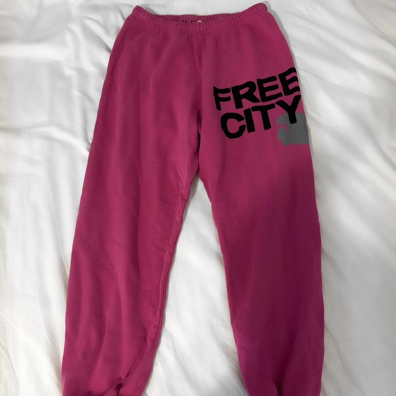 Free city sweatpants💗 xs magenta color Originally... Depop